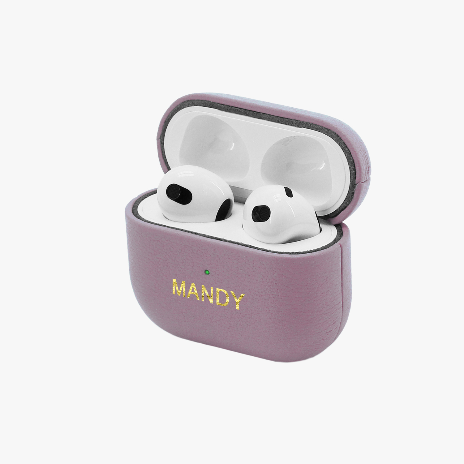 真皮革客製化禮物AirPods 4 收納皮套 AirPods Pro 2代 保護套 - AirPods/耳機保護套 - 真皮 藍色