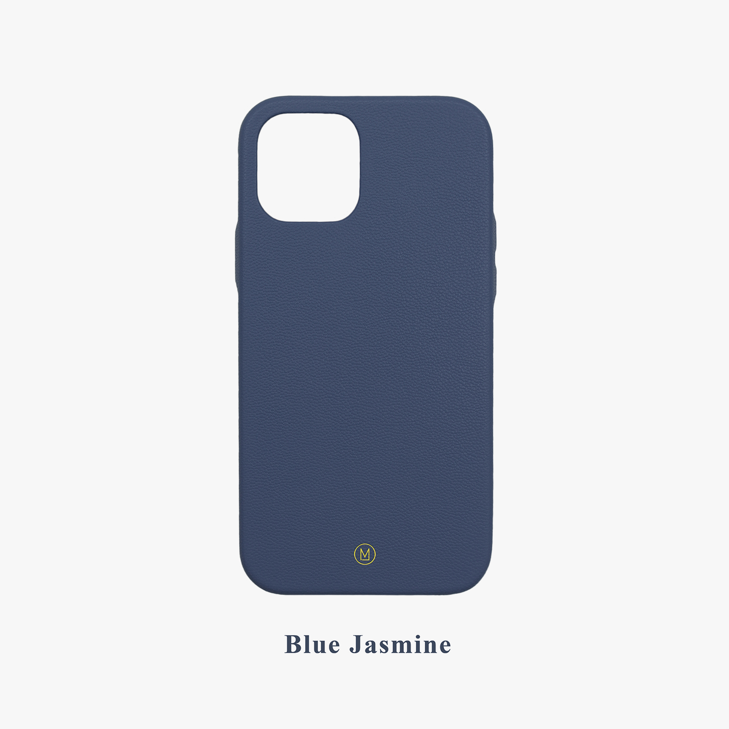 Customized gift handmade real leather shatter-resistant macaron dream color gray blue iPhone 13 mobile phone case - Phone Cases - Genuine Leather Blue