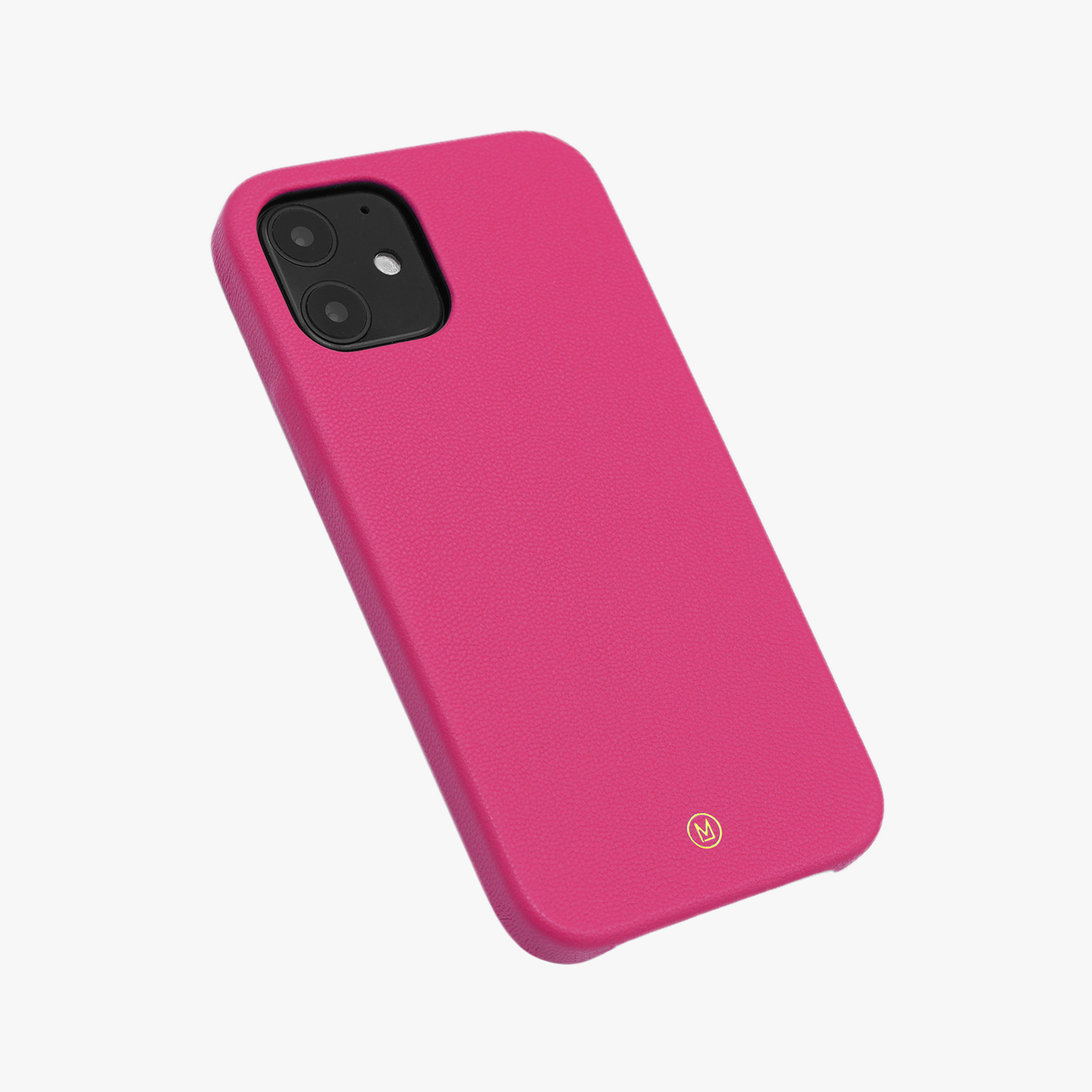 彼女や彼氏に贈る、手作り本ピンクショッキングピンクiPhone 13 ケース - スマホケース・カバー - 革 レッド