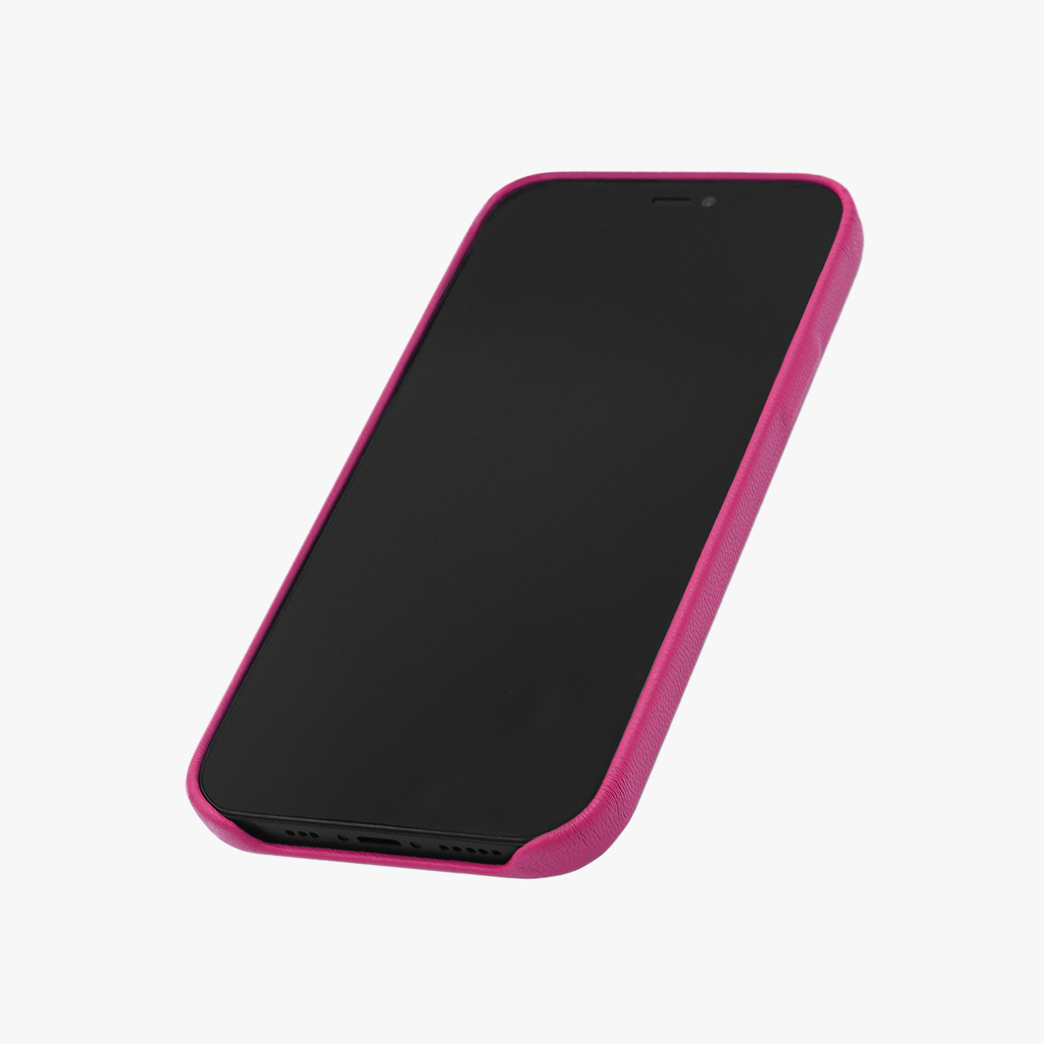 彼女や彼氏に贈る、手作り本ピンクショッキングピンクiPhone 13 ケース - スマホケース・カバー - 革 レッド