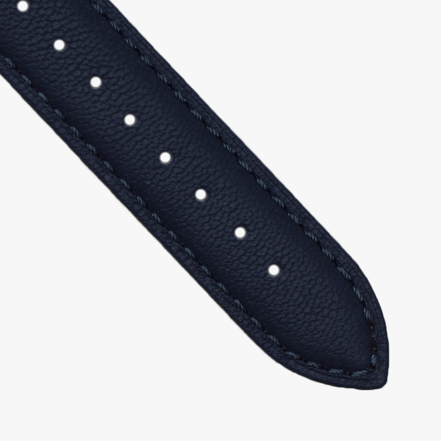 Customized Gift Italian Genuine Leather Strap Apple Watch Dark Blue - Watchbands - Genuine Leather Blue