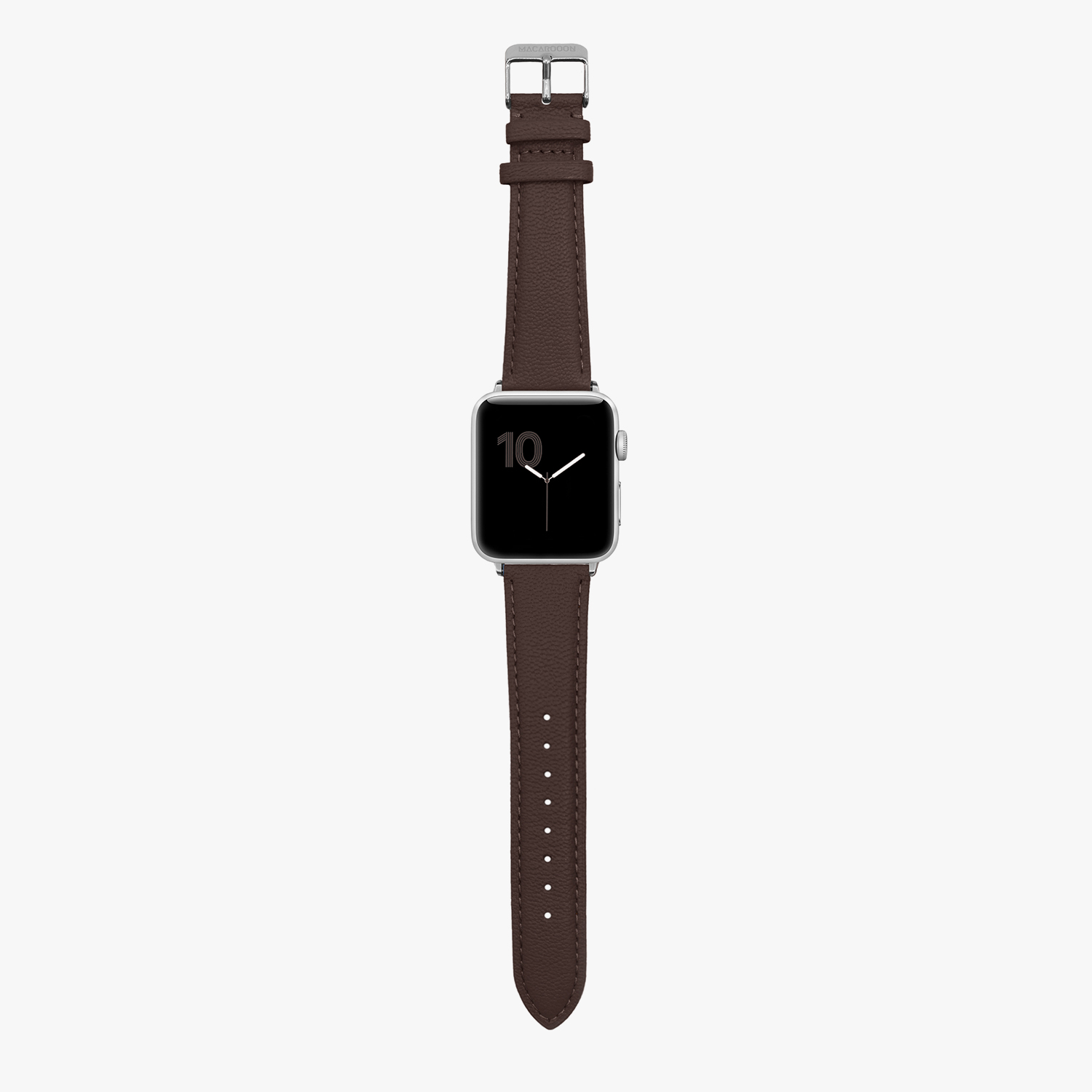 客製化禮物意大利真皮革錶帶Apple Watch 巧克力咖啡色_01378 - 錶帶 - 真皮 咖啡色