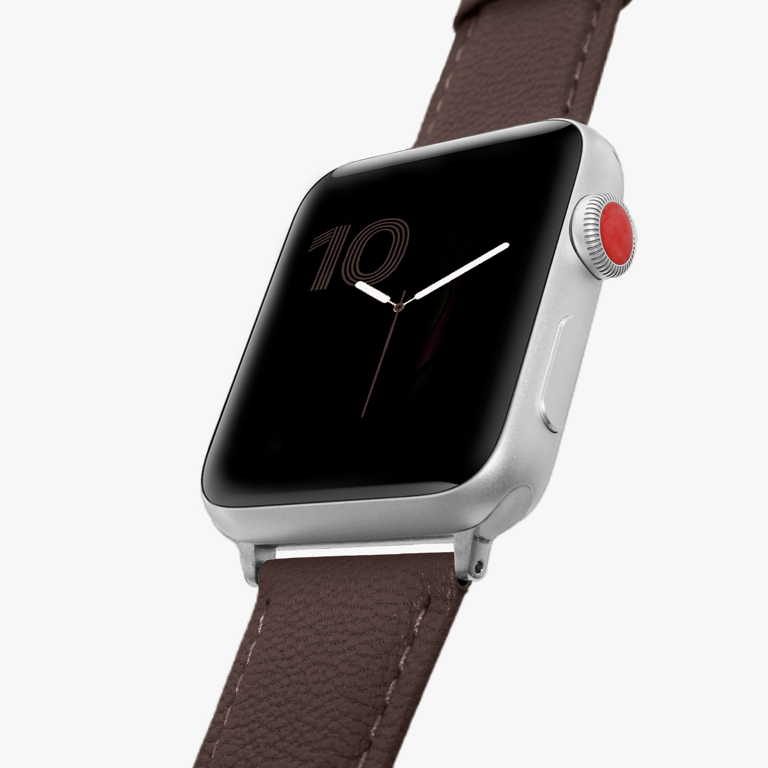 客製化禮物意大利真皮革錶帶Apple Watch 巧克力咖啡色_01378 - 錶帶 - 真皮 咖啡色