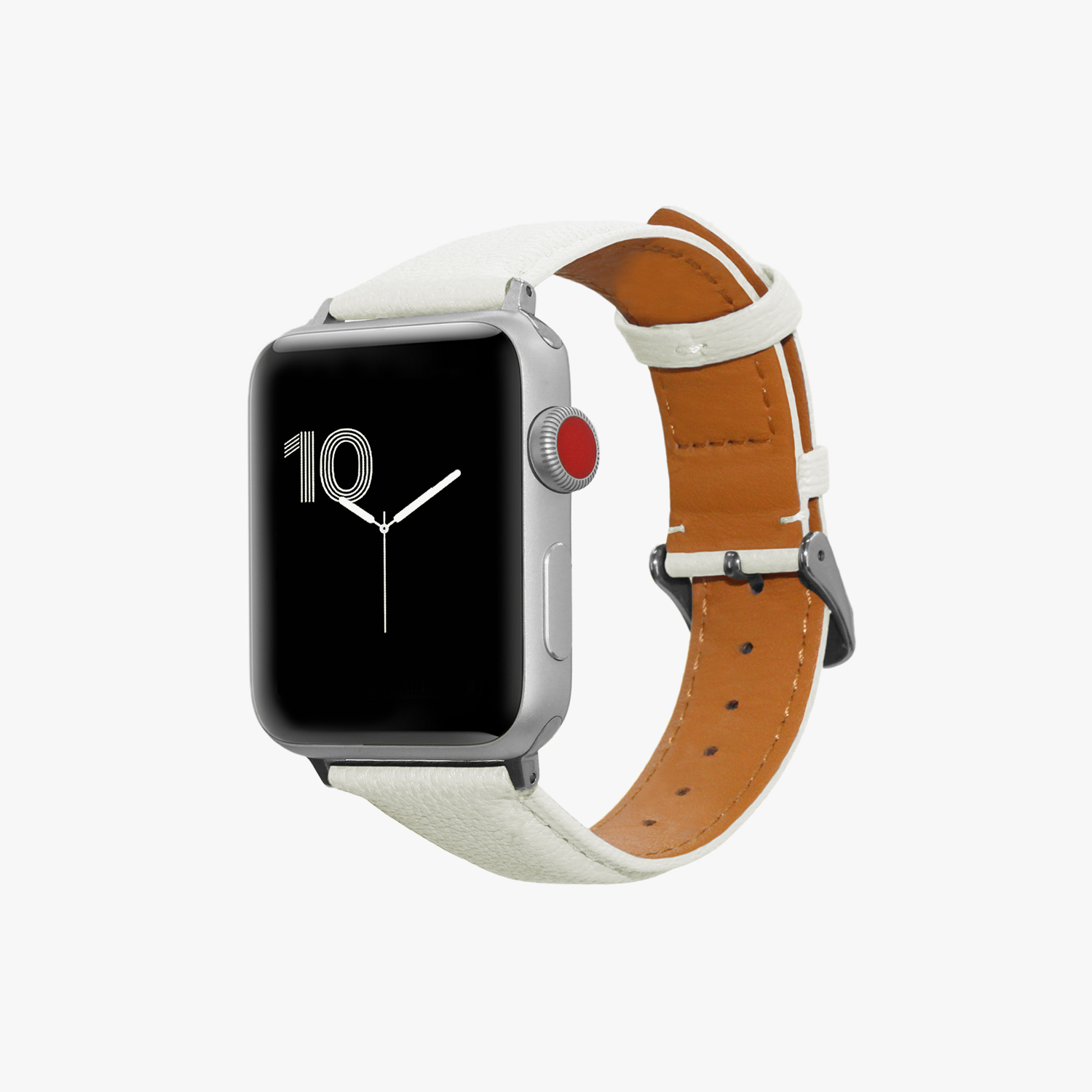 Italian Chèvre Leather Apple Watch Bands (for Series 1 2 3 4 5 6 SE) - Vanilla - Watchbands - Genuine Leather White