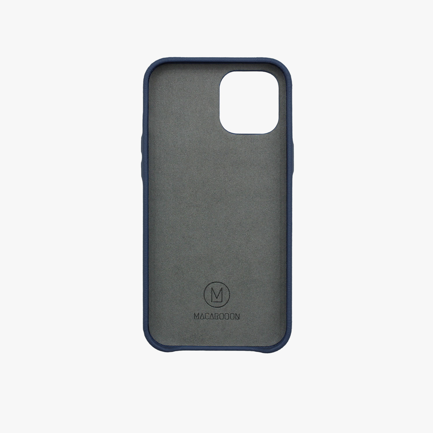Customized gift handmade real leather shatter-resistant macaron dream color gray blue iPhone 13 mobile phone case - Phone Cases - Genuine Leather Blue